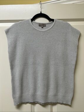 Milano Women’s Light Gray Crewneck Sweater Vest